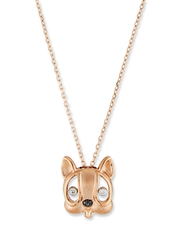 Stevie Wren Diamond Dog Pendant Necklace