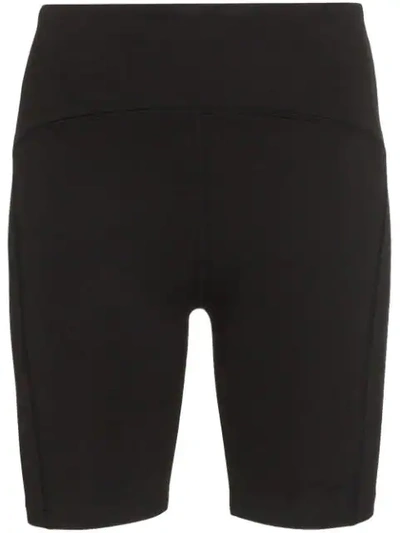 Varley Louise Stretch-jersey Shorts In Black