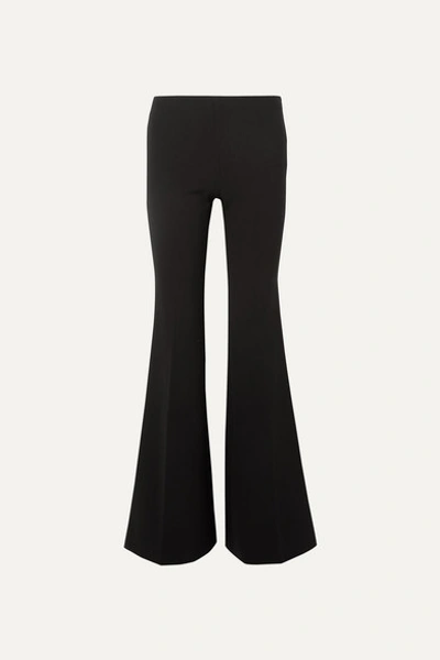 The Row Lanae Stretch-virgin Wool Trousers In Black