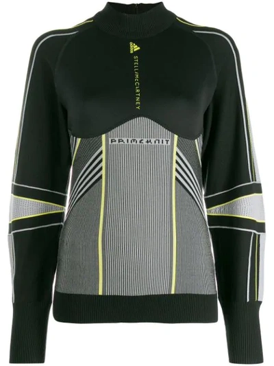 Adidas By Stella Mccartney Contrast-panel Performance Jacket In Black