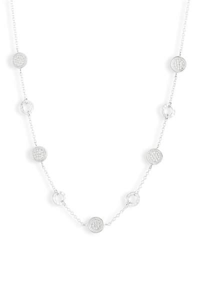 Anna Beck Hammered Disc Collar Necklace In Silver