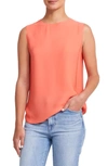 Theory Continuous Silk Tank Top In Neon Pnk