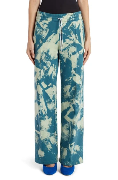 Off-white Tie Dye Track Pants In Gasoline White