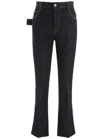 Bottega Veneta Dark Wash Jeans In Blue Indigo