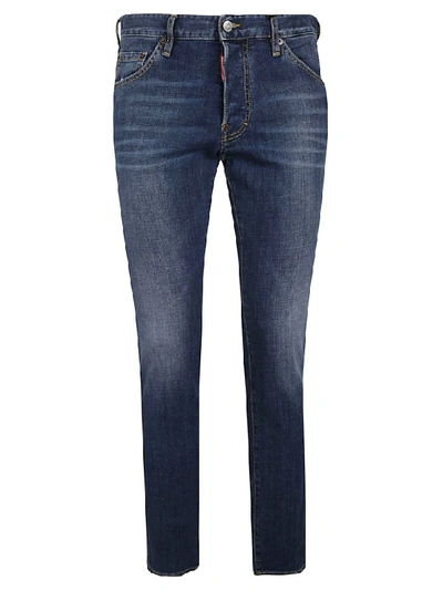 Dsquared2 Faded Jeans In Blue