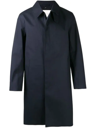 Mackintosh Dunoon Hood Raintec Short Coat In Navy