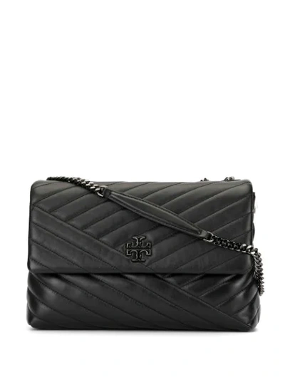 Tory Burch Quilted Shoulder Bag In Black