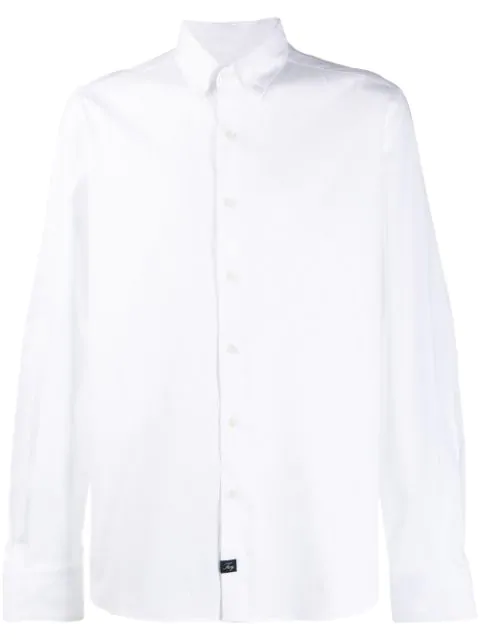 Fay Button-down Shirt In White | ModeSens