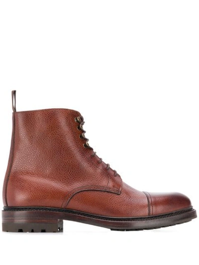 Berwick Shoes Marron Boots In Brown