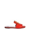 Givenchy 4g Red Leather Mules