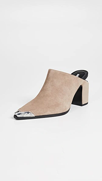 Alexander Wang Western Style Mules In Sand