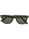 Ray Ban Wayfarer Tortoiseshell Sunglasses In Brown
