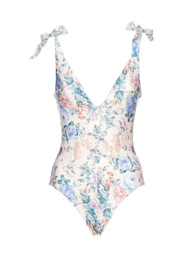 Zimmermann Swimwear In Cream Floral