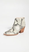 Sam Edelman Walden Booties In Black/snake Print