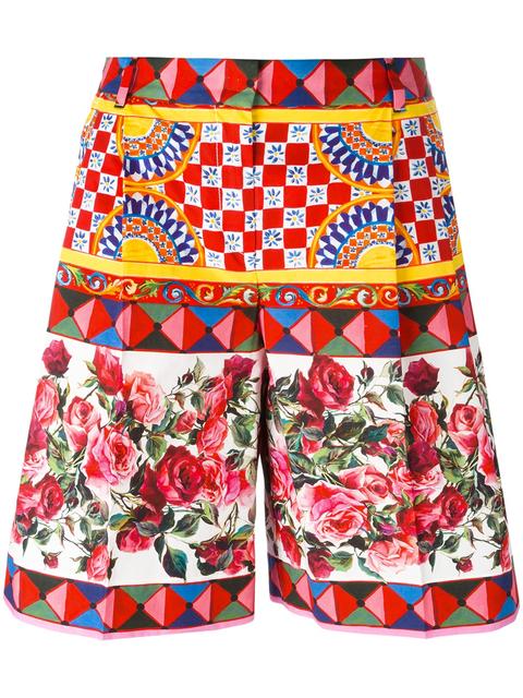 Dolce & Gabbana Mambo Print Shorts | ModeSens