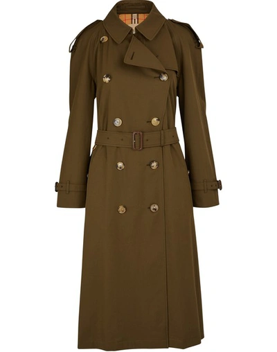 Burberry Westminster Trench In Dark Military Khaki