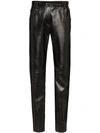 Msgm Slim-fit Mid-rise Trousers In Black