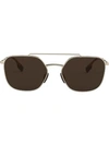 Burberry Eyewear Aviator Frame Sunglasses In Gold