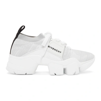 Givenchy Jaw Knit Low Top Sneakers In White