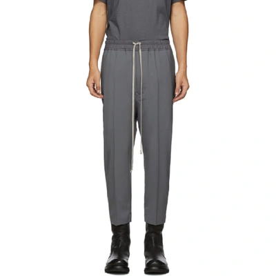 Rick Owens Astaires Drop Crotch Trousers In 06 Blu