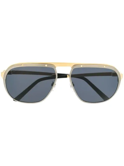 Cartier Santos De  Sunglasses In Black