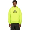 Balenciaga Bb Logo Hooded Sweatshirt In Green