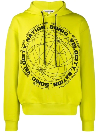 Mcq By Alexander Mcqueen Oversized Cotton Hoodie In Yellow