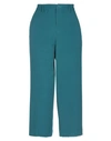 Liu •jo Woman Cropped Pants Deep Jade Size 6 Polyester, Elastane In Green