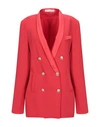 Mangano Suit Jackets In Red