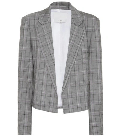 Tibi James Check Pattern Blazer In Multicolour