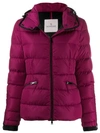 Moncler Short Down Filled Jacket In Purple