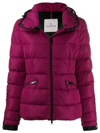 Moncler Short Down Filled Jacket In Purple