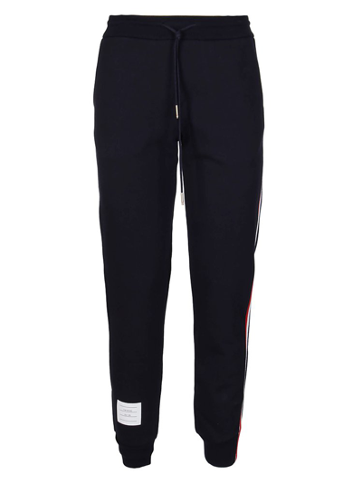 Thom Browne Navy Classic Loopback Lounge Trousers In Blue