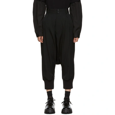 Regulation Yohji Yamamoto Black Sarouel Trousers In 1 Black