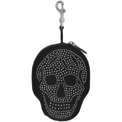 Alexander Mcqueen Portemonnaie Mit Totenkopf In 1000 Black