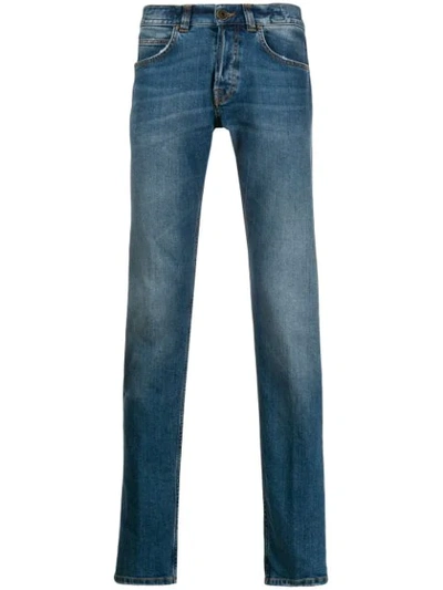 Eleventy Straight Cut Jeans In Blue