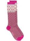 Etro Printed Ankle Socks In 650