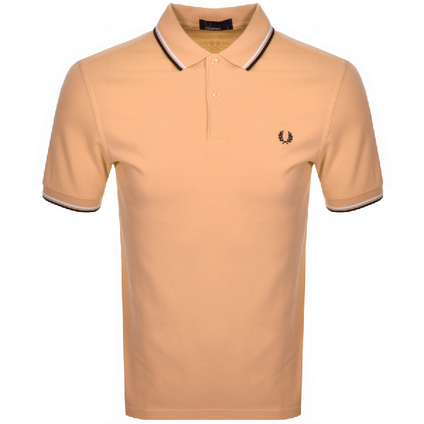 orange fred perry polo