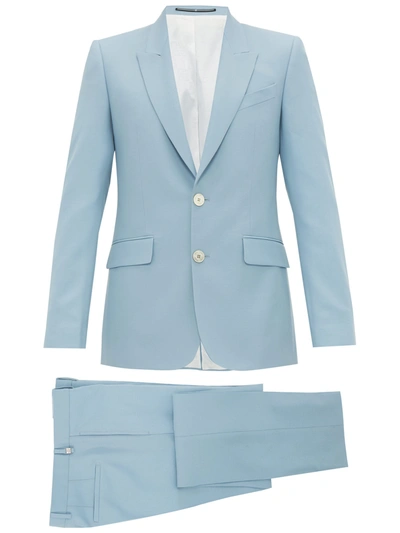 Givenchy Light-blue Slim-fit Wool-twill Suit