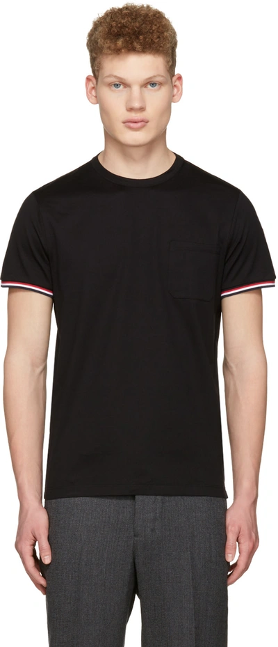 Moncler Classic Short Sleeve T In 999 Black
