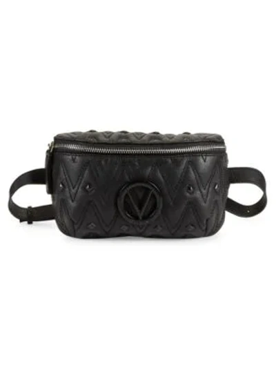 Valentino By Mario Valentino Fanny Leather In Black | ModeSens