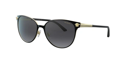 Versace Woman Sunglasses Ve2168 In Grey Gradient