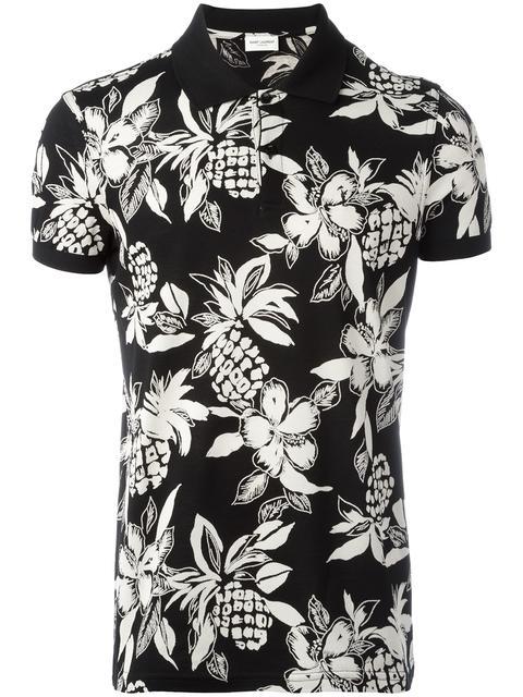 saint laurent hibiscus shirt