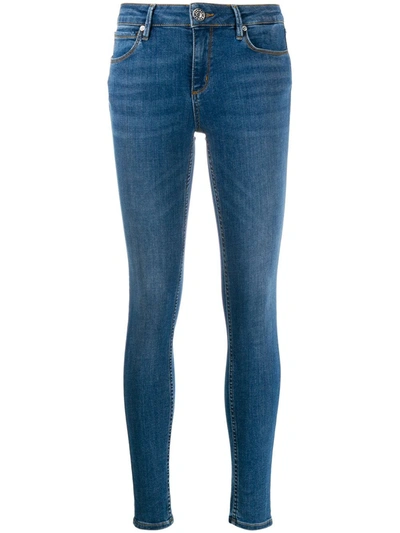 Sandro Mid-rise Skinny Jeans In Blue