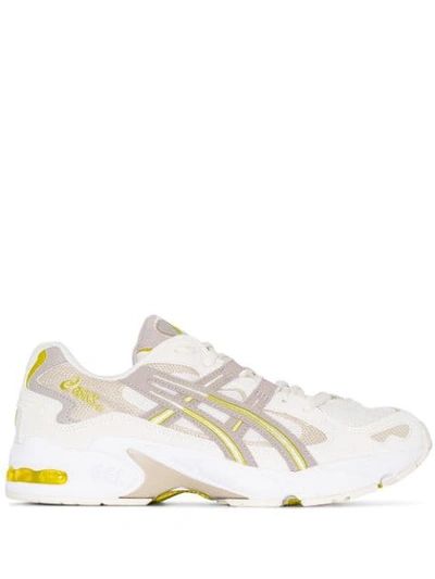 Asics Kayano Sneakers In Neutrals/yellow