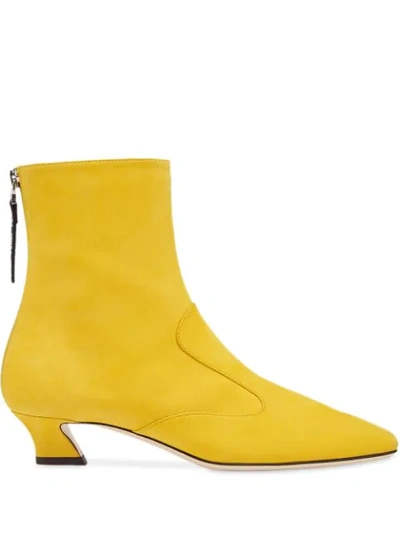 Fendi Ffreedom Ankle Boots In Yellow