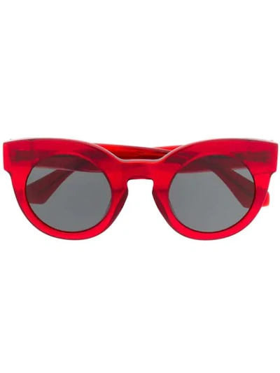 Sandro Cat Eye Sunglasses In Red
