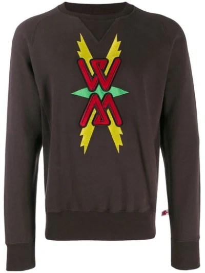 Pre-owned Walter Van Beirendonck Glow Patch Sweatshirt In Brown