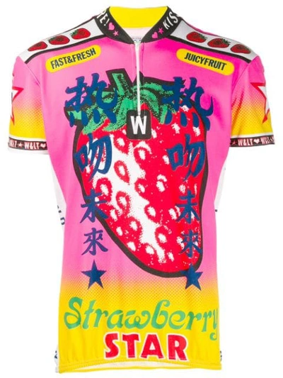Pre-owned Walter Van Beirendonck 1995's Over The Rainbow Cycling Top In Pink