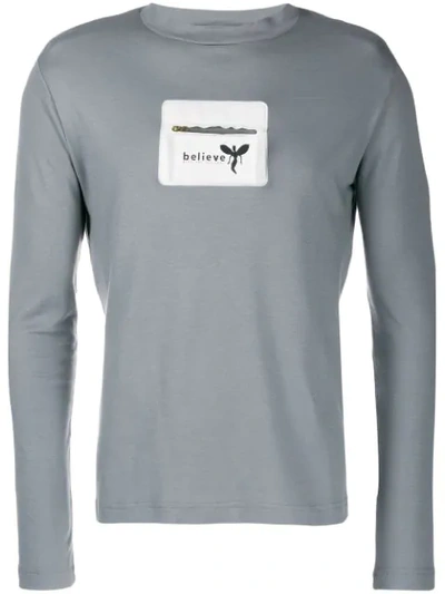Pre-owned Walter Van Beirendonck 1997/98's Avatar Believe Longsleeved T-shirt In Grey